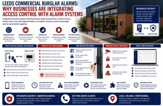 Leeds Commercial Burglar Alarms: Why Businesses Are Integrating Access Control With Alarm Systems
