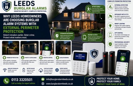 Why Leeds Homeowners Are Choosing Burglar Alarm Systems With External Perimeter Protection